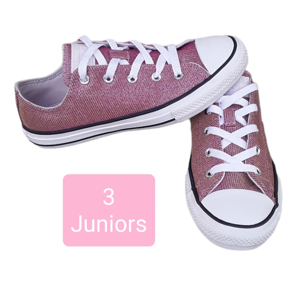 3 Junior girls Converse shoes - Picture 1 of 13